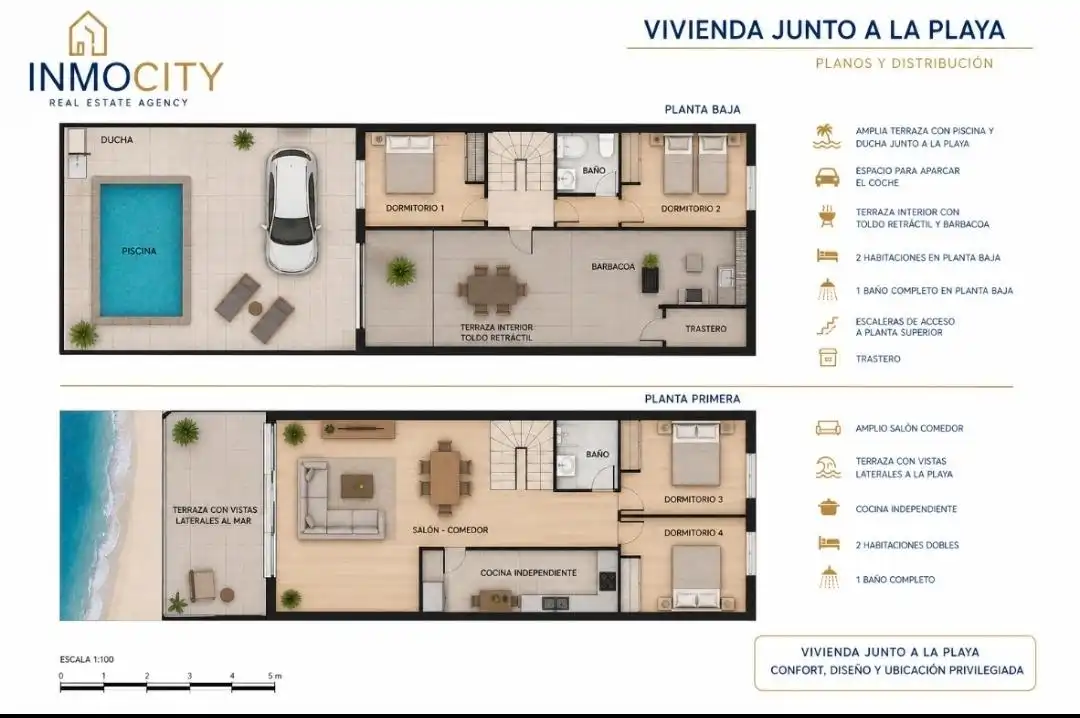Casa adosada en venda en Sueca amb Aire condicionat, Terrassa i Moblat