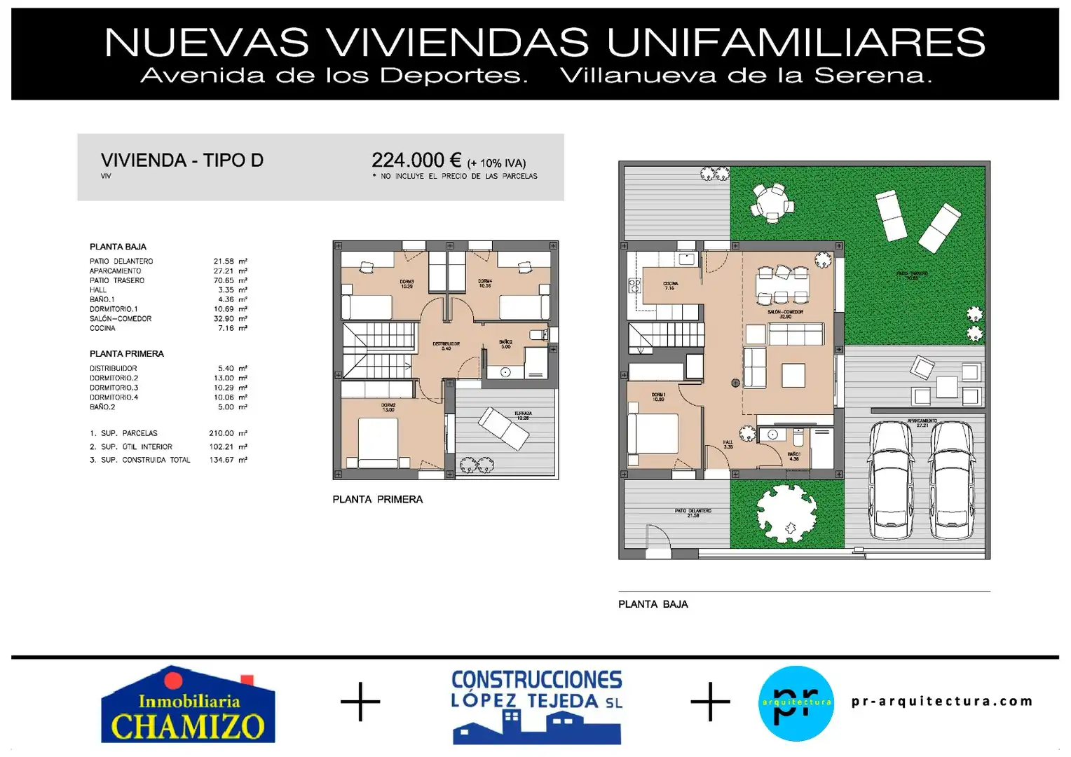 Casa o xalet en venda en Villanueva de la Serena amb Jardí privat, Terrassa i Piscina