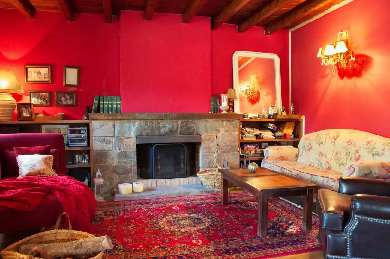 Sala de estar de Casa o chalet en venta en Camprodon con Calefacción, Jardín privado y Parquet