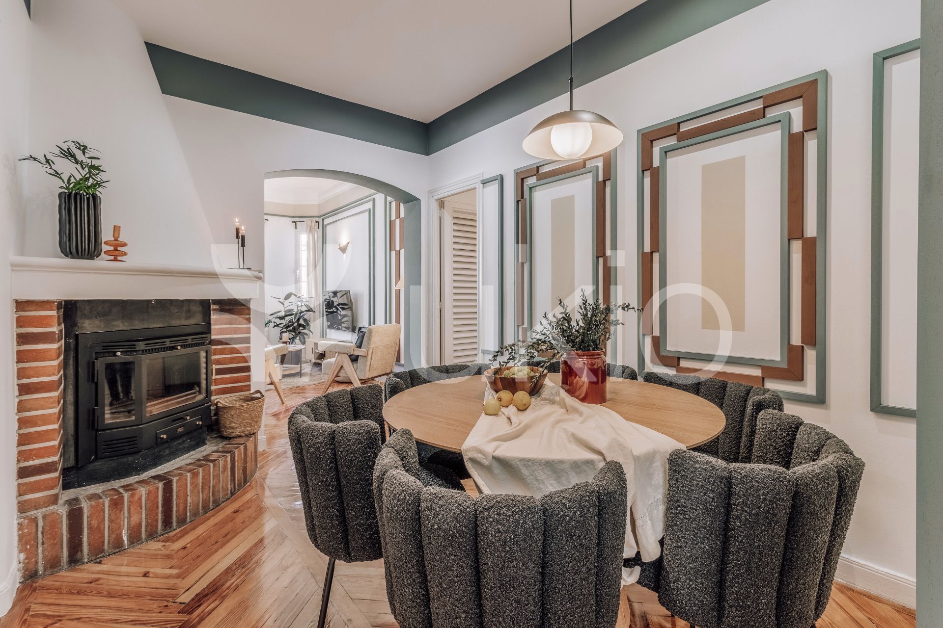 Dining room of Apartment to rent in  Madrid Capital  with Air Conditioner, Heating and Terrace