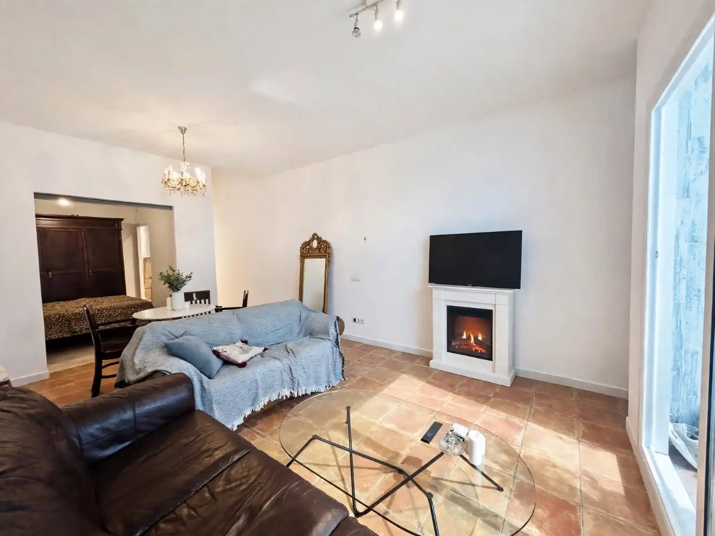 Living room of Houses for sale in Sabadell  with Air Conditioner, Terrace and Balcony