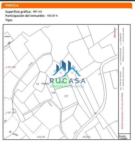 Terreno en Venta en Polígono 15 Parcela en Villafufre