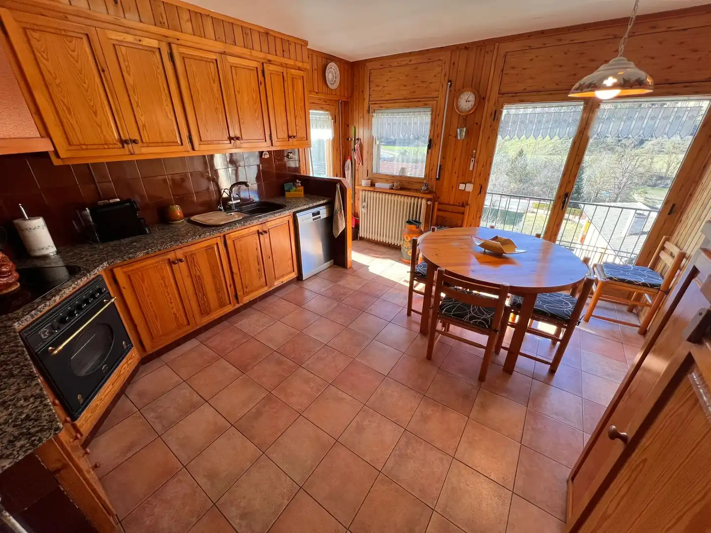 Kitchen of Detached homes for sale in Sant Pau de Segúries  with Heating, Parquet flooring and Terrace