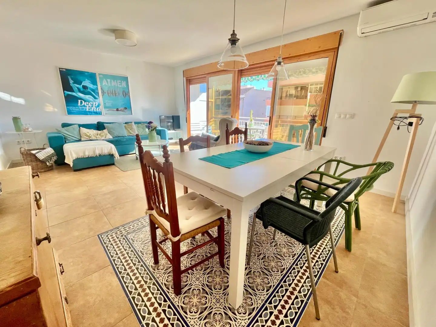 Esszimmer von Wohnung zum Verkauf in El Campello mit Klimaanlage, Terrasse und Balkon