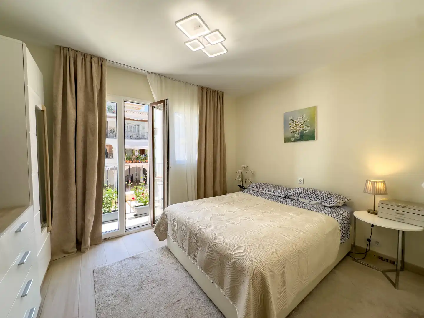 Bedroom of Apartments for sale in Manilva  with Air Conditioner, Terrace and Furnished
