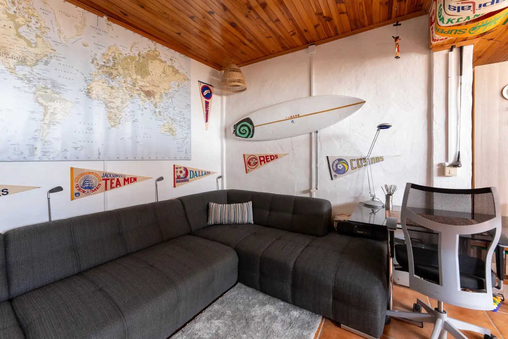 Sala d'estar de Casa adosada en venda en San Bartolomé de Tirajana amb Aire condicionat, Calefacció i Terrassa