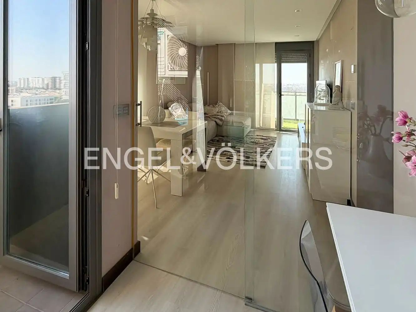 Balcony of Flat for rent in Valencia  with Air Conditioner, Heating and Terrace