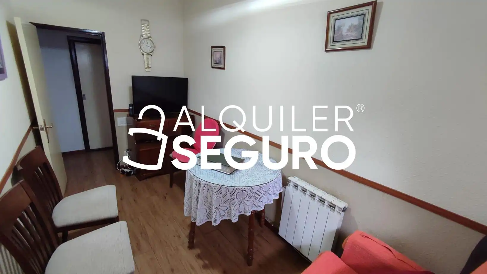 Wohnzimmer von Wohnung zur Miete in Madrid mit Heizung, Terrasse und Möbliert