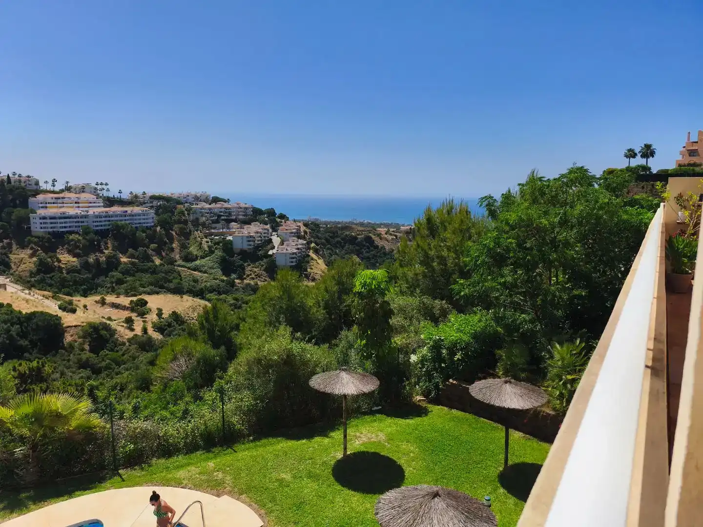 Jardín de Piso en venta en Mijas con Aire acondicionado, Piscina y Balcón