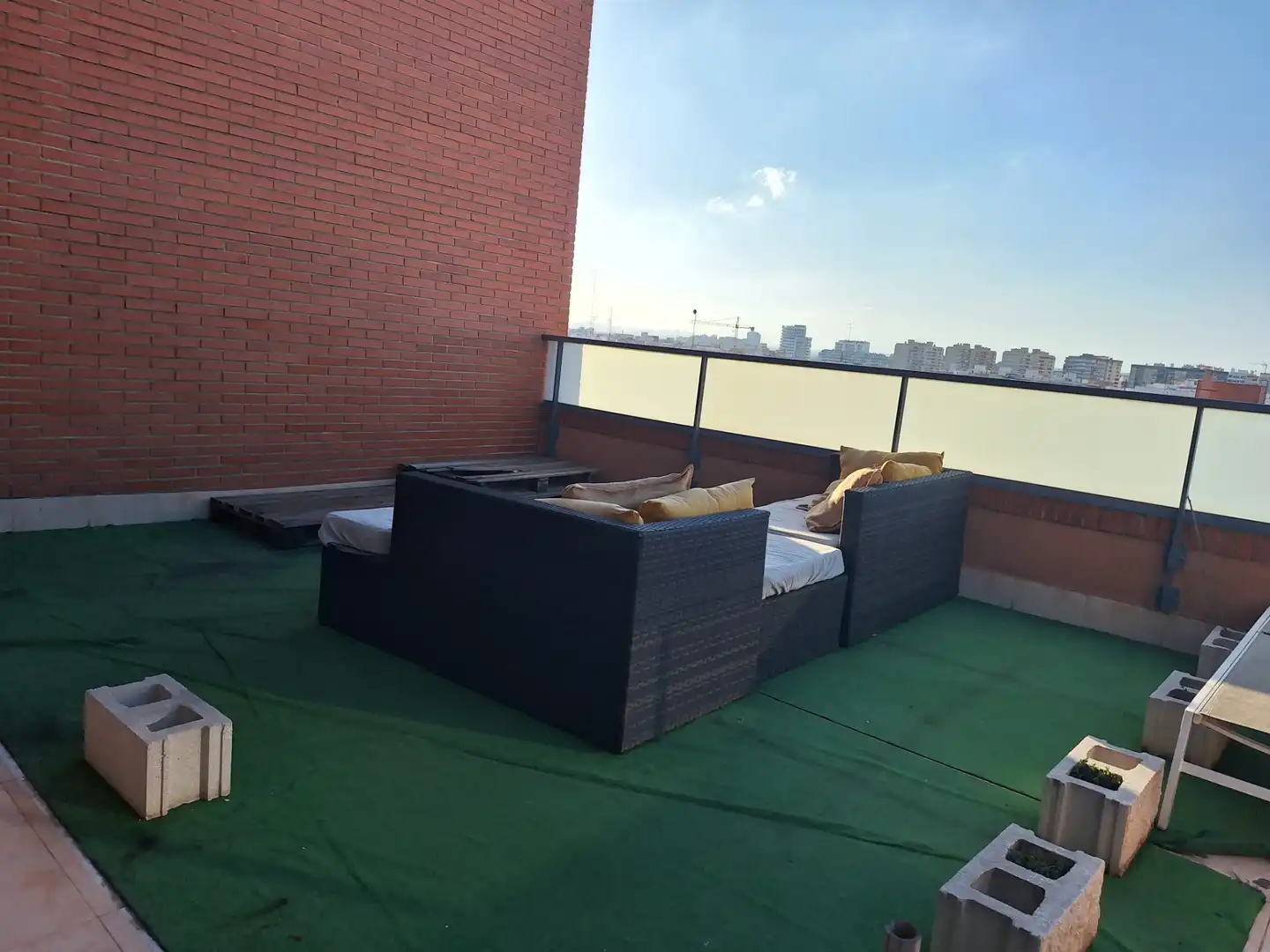 Terrasse von Dachboden zur Miete in Valencia mit Klimaanlage, Heizung und Terrasse