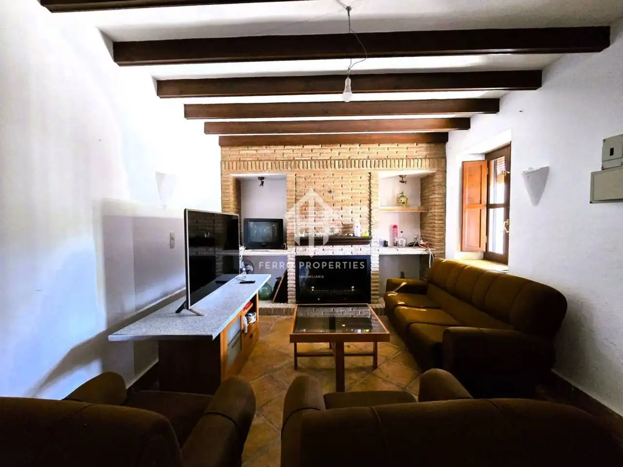 Sala de estar de Casa o chalet en venta en Salar con Jardín privado, Terraza y Piscina