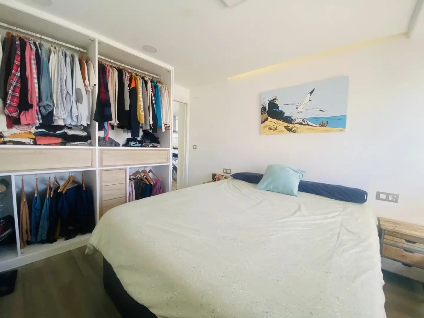 Bedroom of Flat for rent in Dénia  with Air Conditioner, Heating and Storage room
