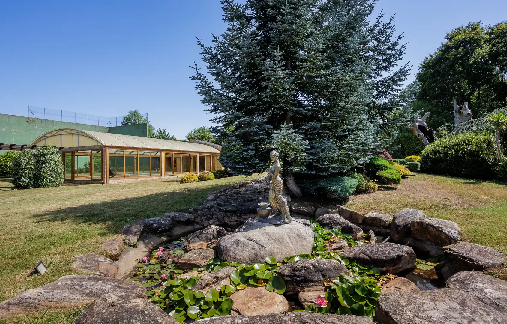 Vista exterior de Finca rústica en venta en Cospeito con Piscina