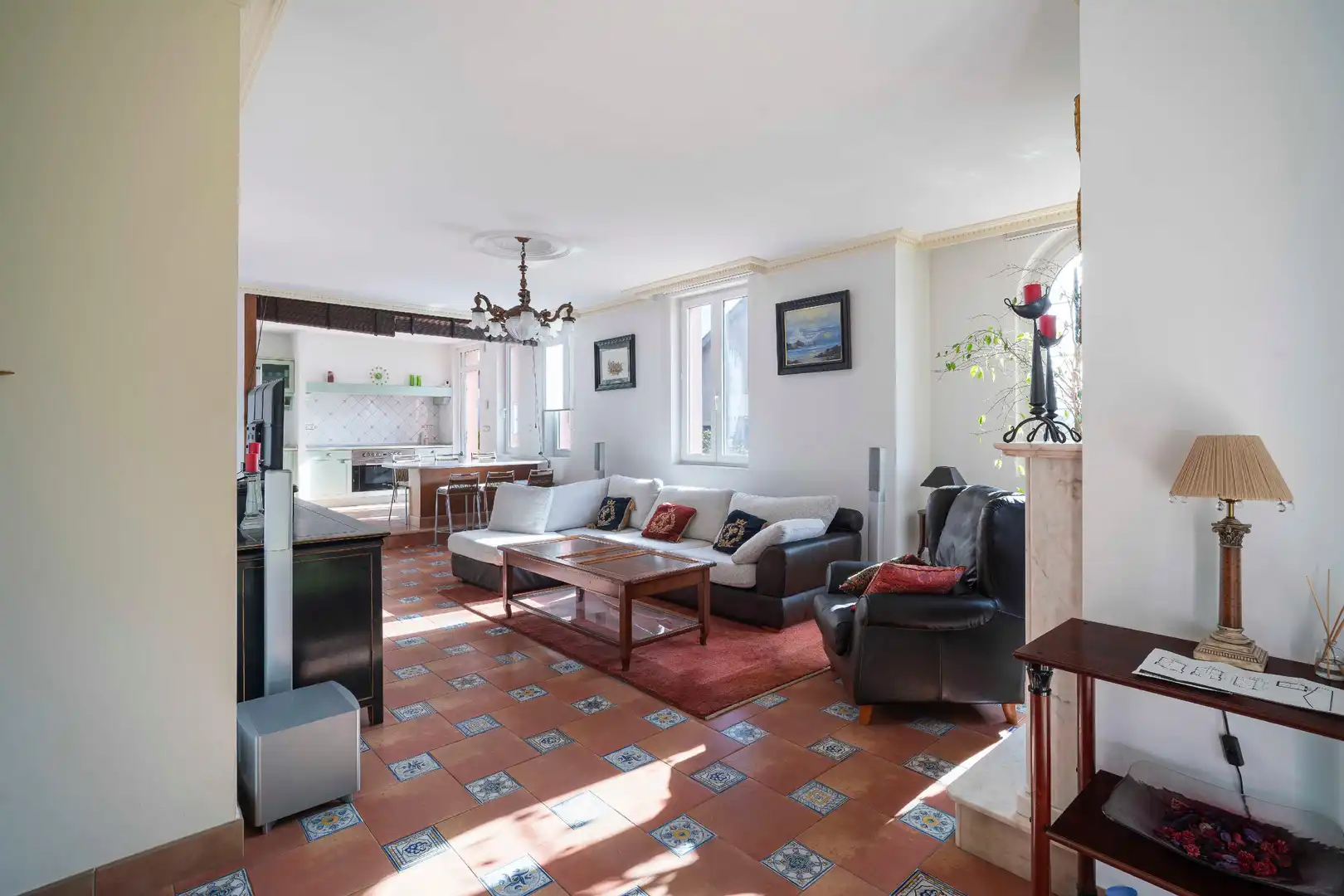 Sala de estar de Casa o chalet en venta en A Coruña Capital  con Calefacción, Jardín privado y Parquet