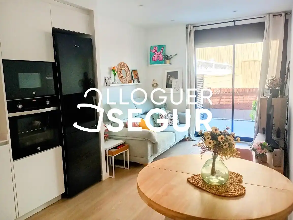 Wohnzimmer von Wohnung zur Miete in Sant Boi de Llobregat mit Klimaanlage und Terrasse