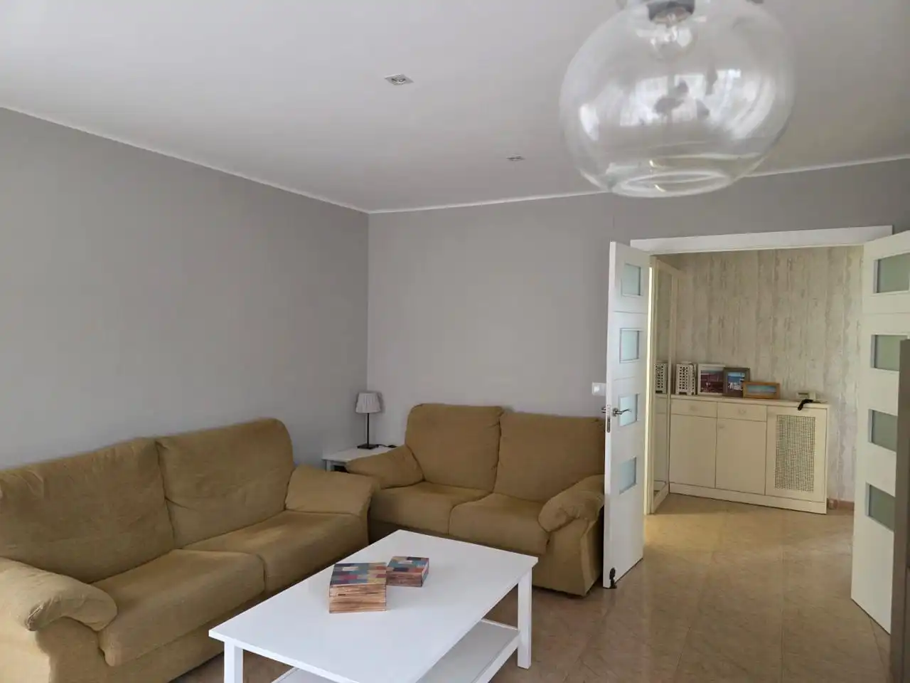 Living room of Flat for sale in Alfarràs  with Terrace and Furnished