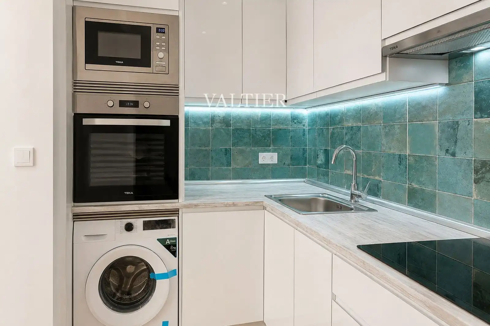 Cocina de Piso de alquiler en Madrid con Aire acondicionado, Terraza y Amueblado