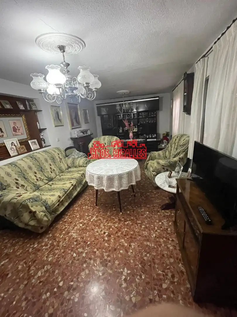 Living room of Houses for sale in Benalúa de las Villas  with Terrace, Storage room and Furnished