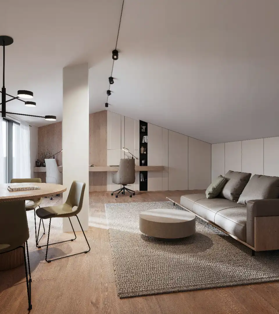 Sala d'estar de Àtic en venda en Cardedeu amb Calefacció, Parquet i Terrassa