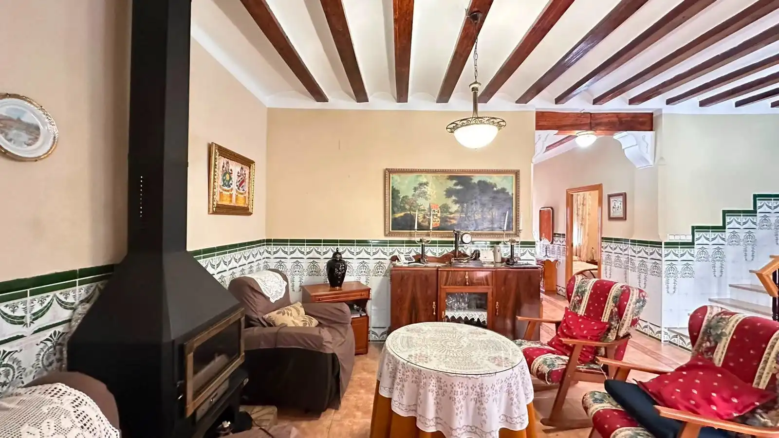 Sala de estar de Casa o chalet en venta en Manuel con Aire acondicionado