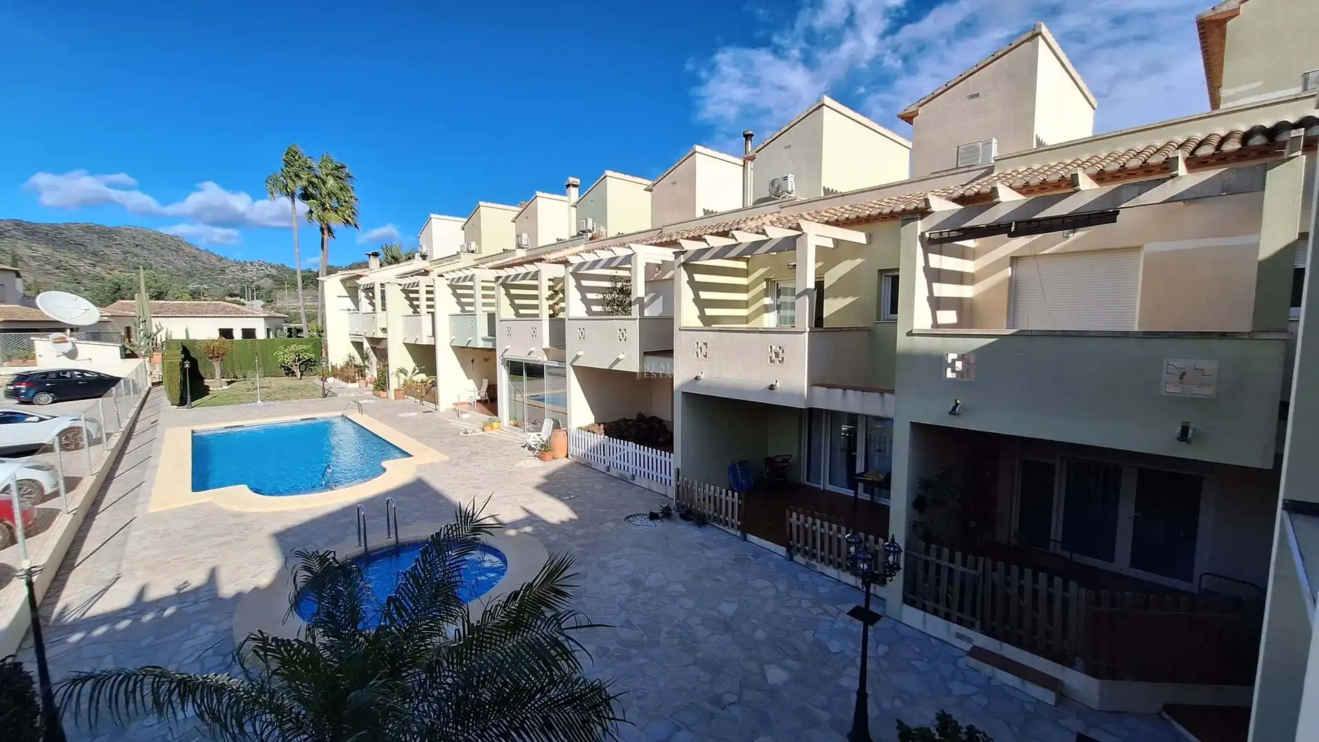 Exterior view of Detached homes for sale in El Ràfol d'Almúnia  with Air Conditioner, Terrace and Swimming Pool
