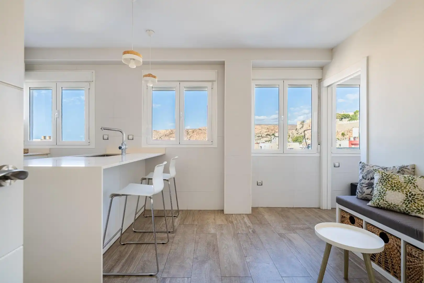Cocina de Piso de alquiler en Almería con Aire acondicionado, Terraza y Amueblado