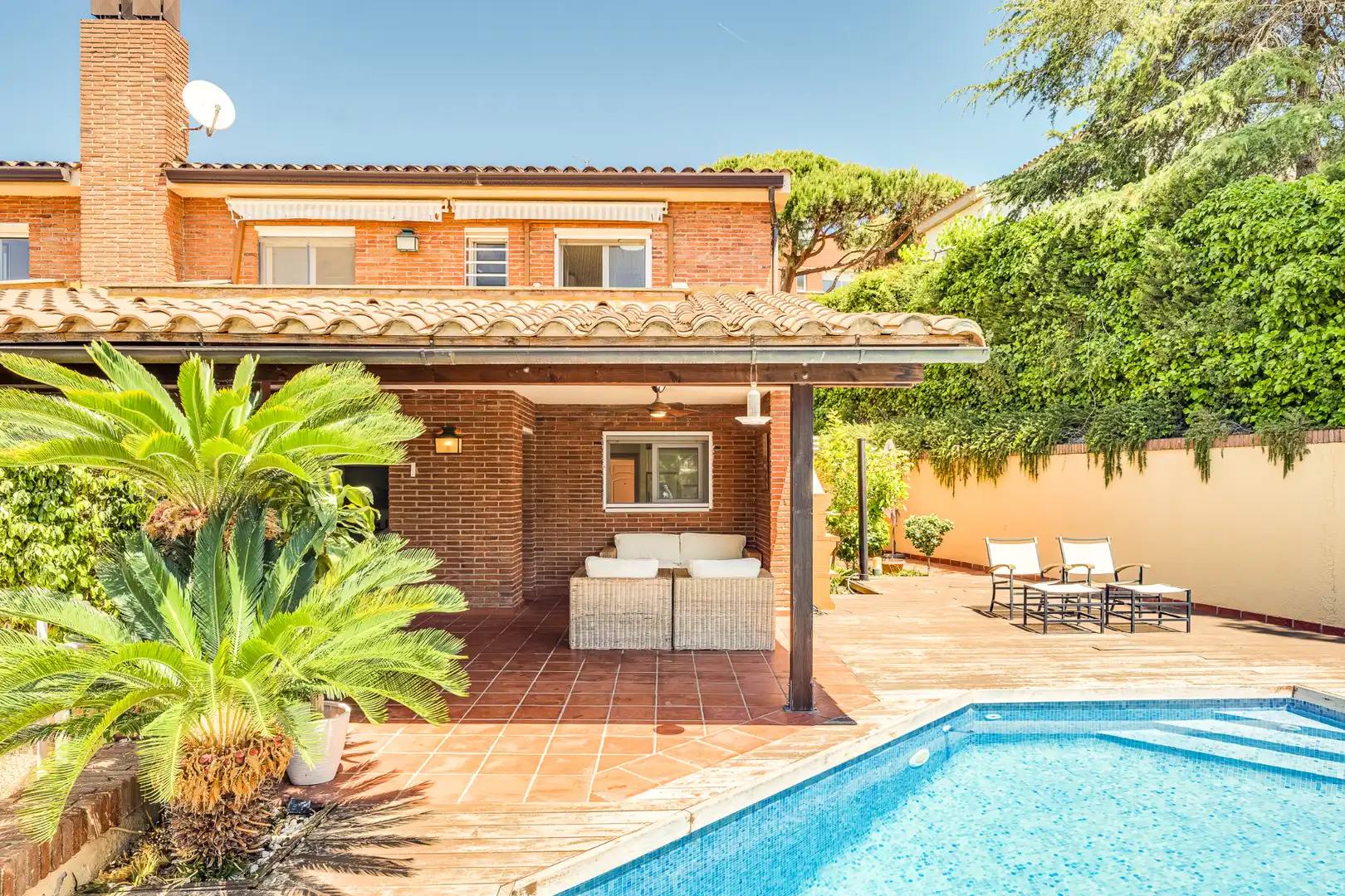 Jardín de Casa adosada en venta en Teià con Aire acondicionado, Calefacción y Jardín privado