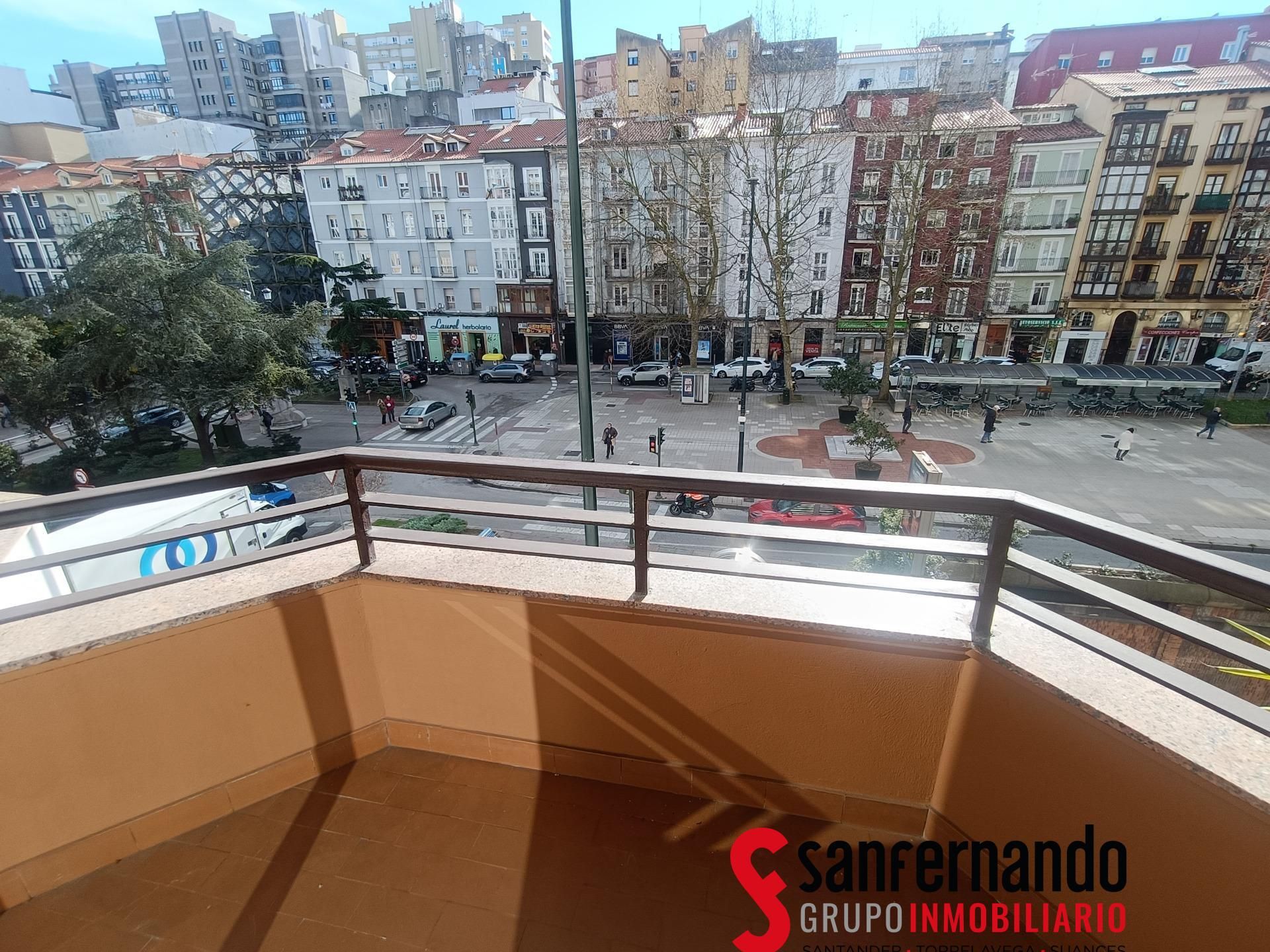 Exterior view of Apartment to rent in Santander  with Parquet flooring, Furnished and Balcony