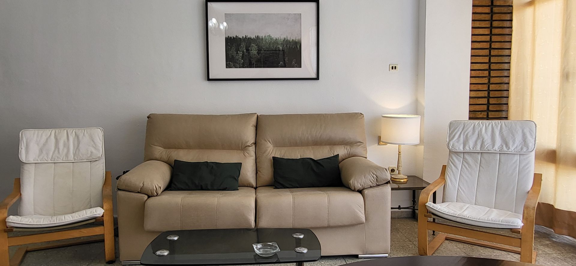 Living room of Flat to rent in Málaga Capital  with Terrace, Furnished and Oven