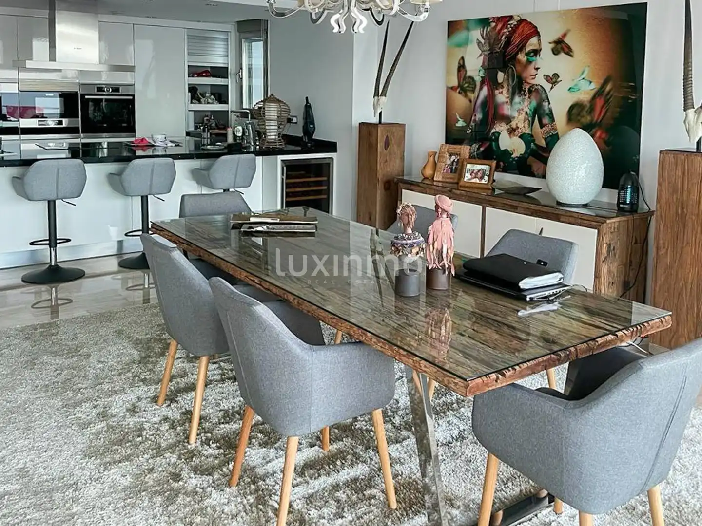 Comedor de Casa o chalet en venta en Altea con Aire acondicionado, Calefacción y Jardín privado