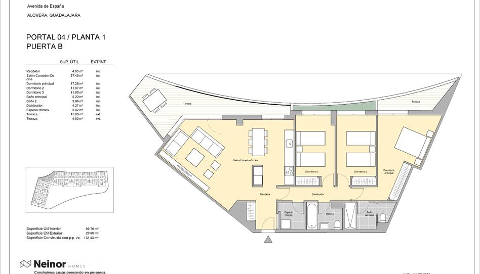 Foto 1 de vivienda de obra nueva en Piso en venta en   Calle Nelson Mandela, Alovera, Guadalajara