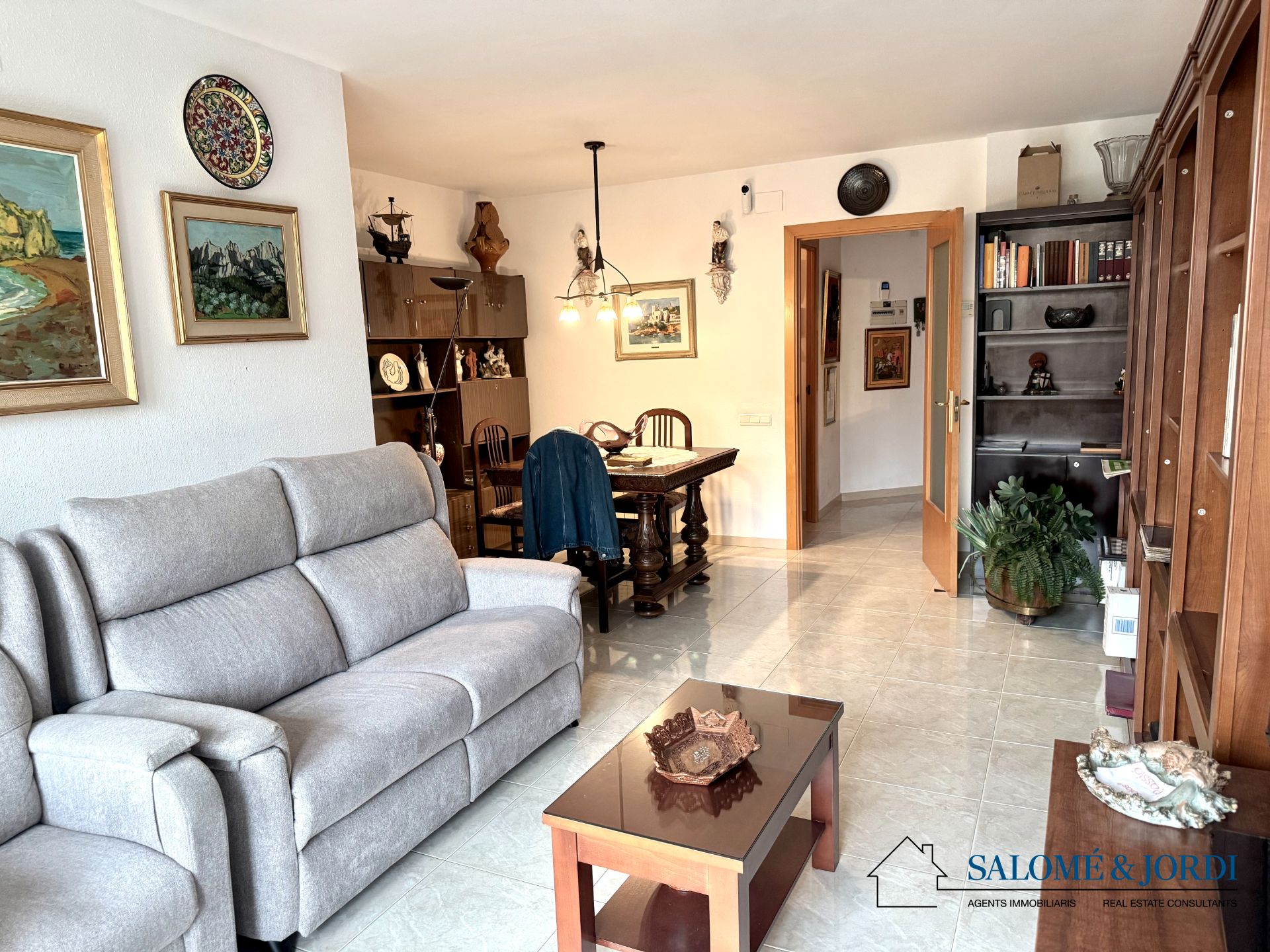 Living room of Flat for sale in Mataró  with Heating, Terrace and Oven