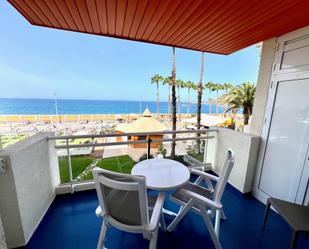 Terrasse von Wohnung miete in Mogán mit Terrasse, Balkon und Whirlpool