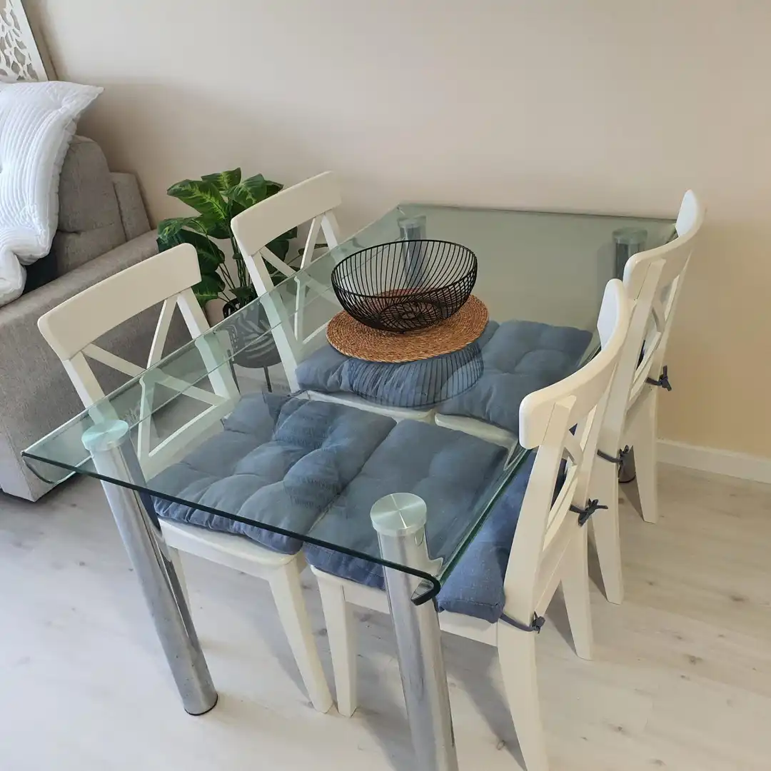 Menjador de Apartament de lloguer en La Pobla de Farnals amb Jardí privat