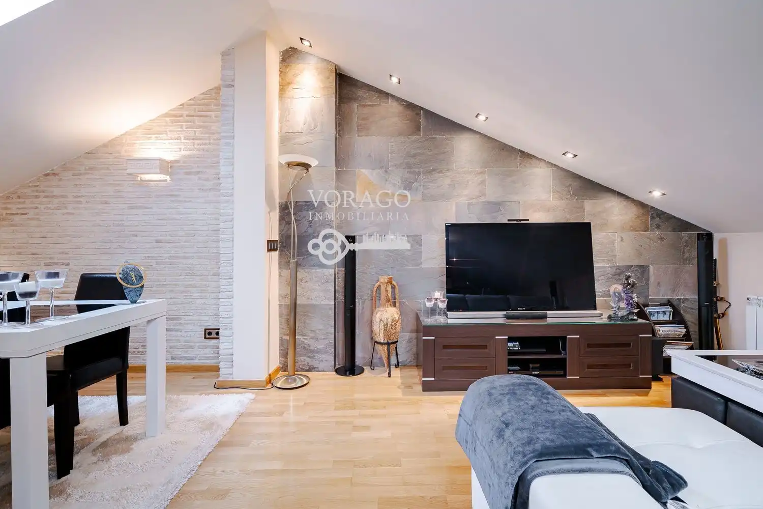 Sala de estar de Casa o chalet en venta en Meco con Jardín privado y Piscina