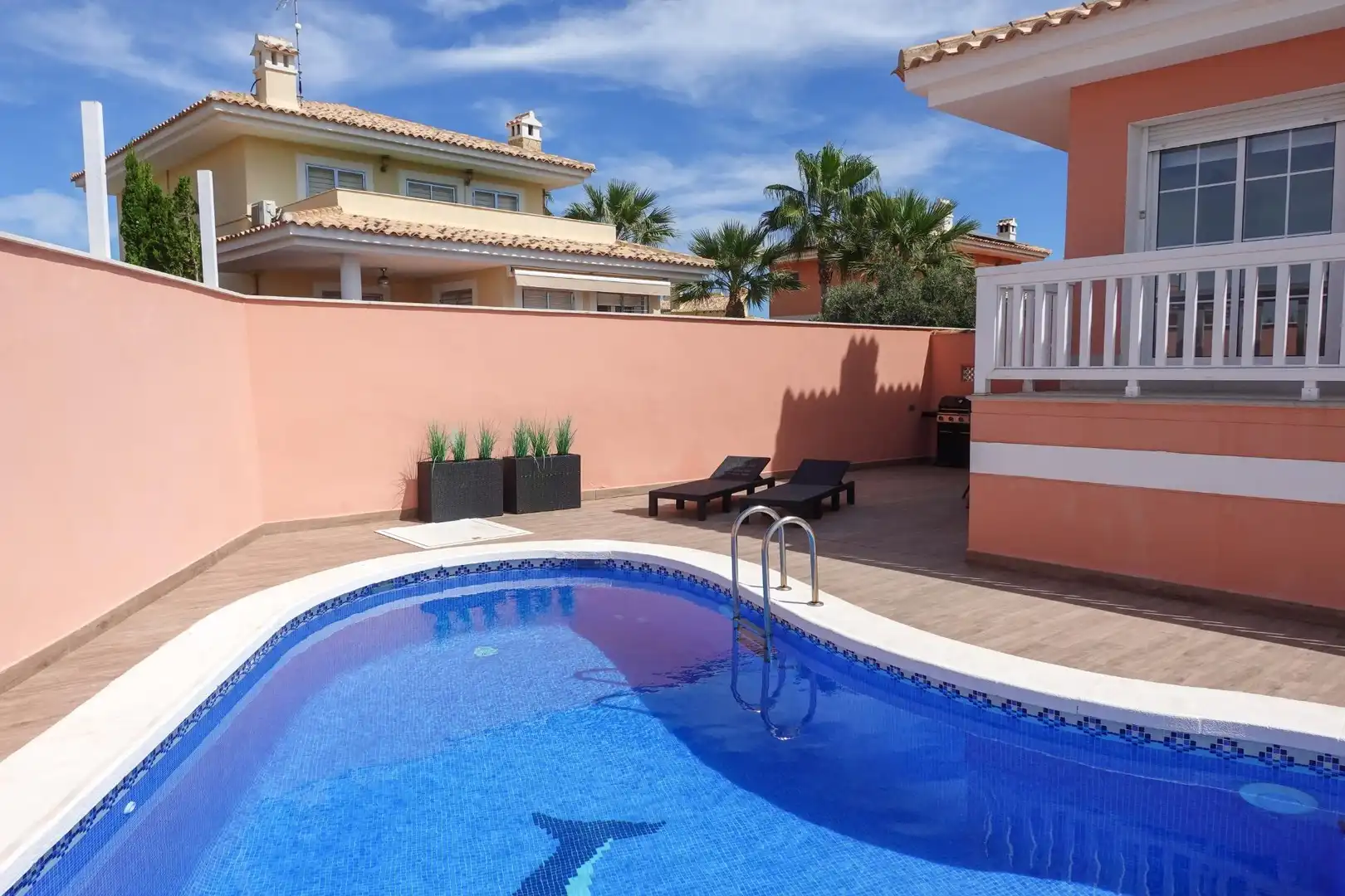 Swimming pool of Houses for sale in La Manga del Mar Menor  with Air Conditioner, Heating and Private garden