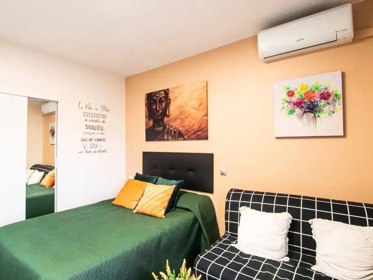 Schlafzimmer von Wohnung zum Verkauf in Benalmádena mit Klimaanlage, Terrasse und Möbliert