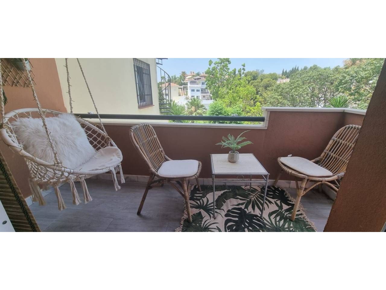 Balcony of Single-family semi-detached for sale in Mijas  with Air Conditioner, Private garden and Terrace