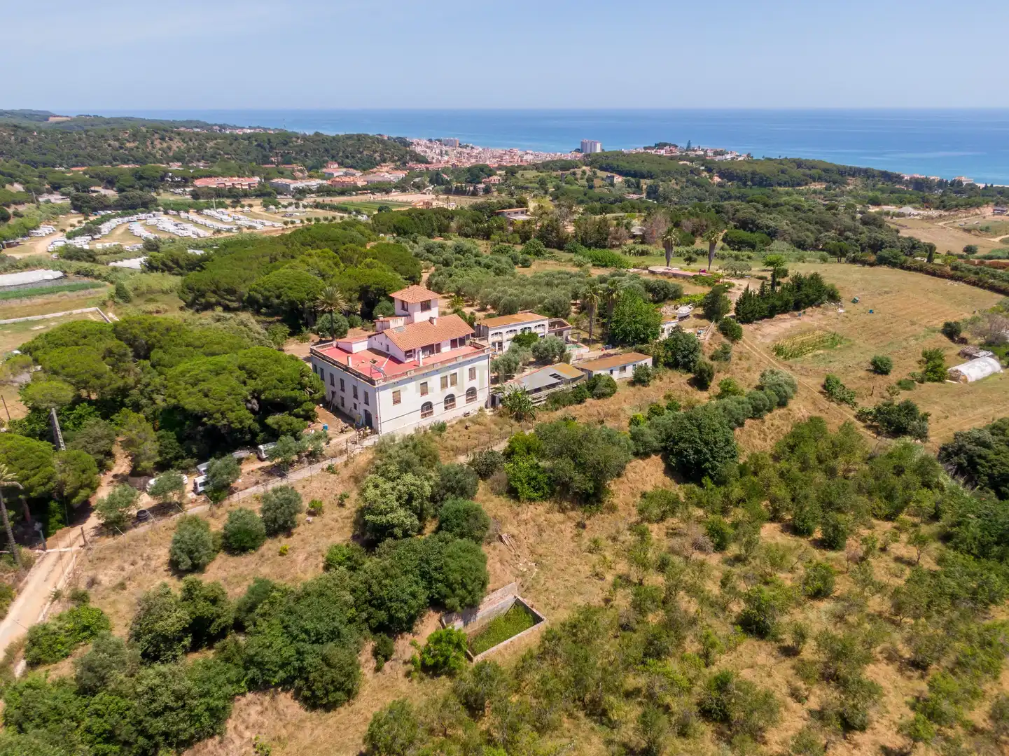 Vista exterior de Finca rústica en venta en Arenys de Mar con Jardín privado