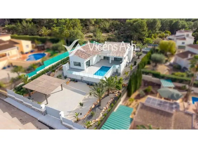 Exterior view of Houses for sale in Jávea / Xàbia  with Air Conditioner and Swimming Pool