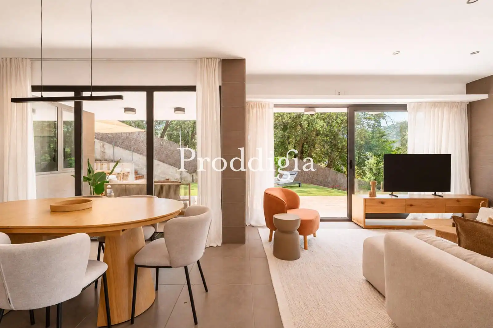 Sala de estar de Casa o chalet de alquiler en Barcelona con Aire acondicionado, Calefacción y Amueblado