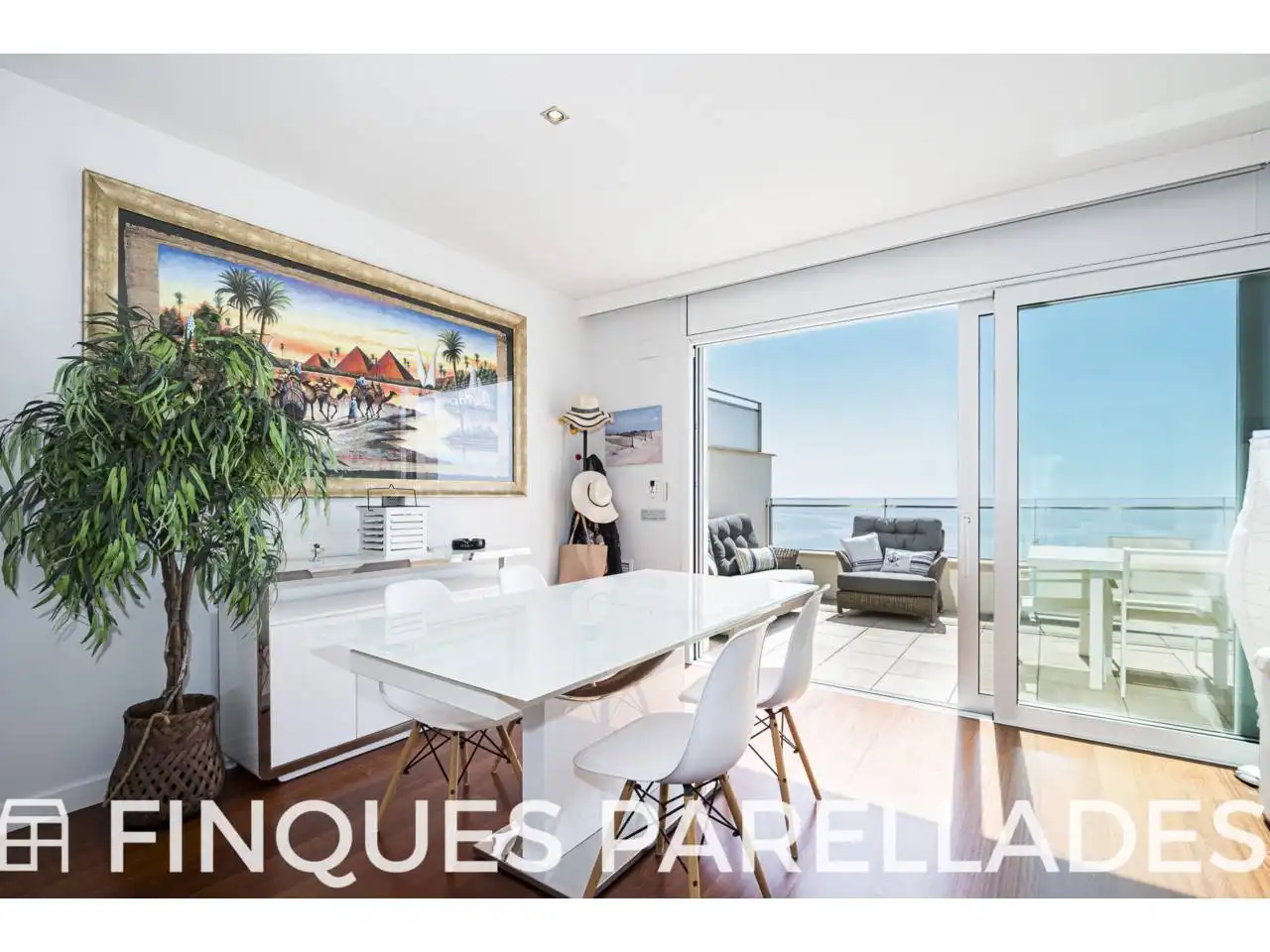 Balcony of Attic for sale in Sitges  with Air Conditioner, Heating and Parquet flooring