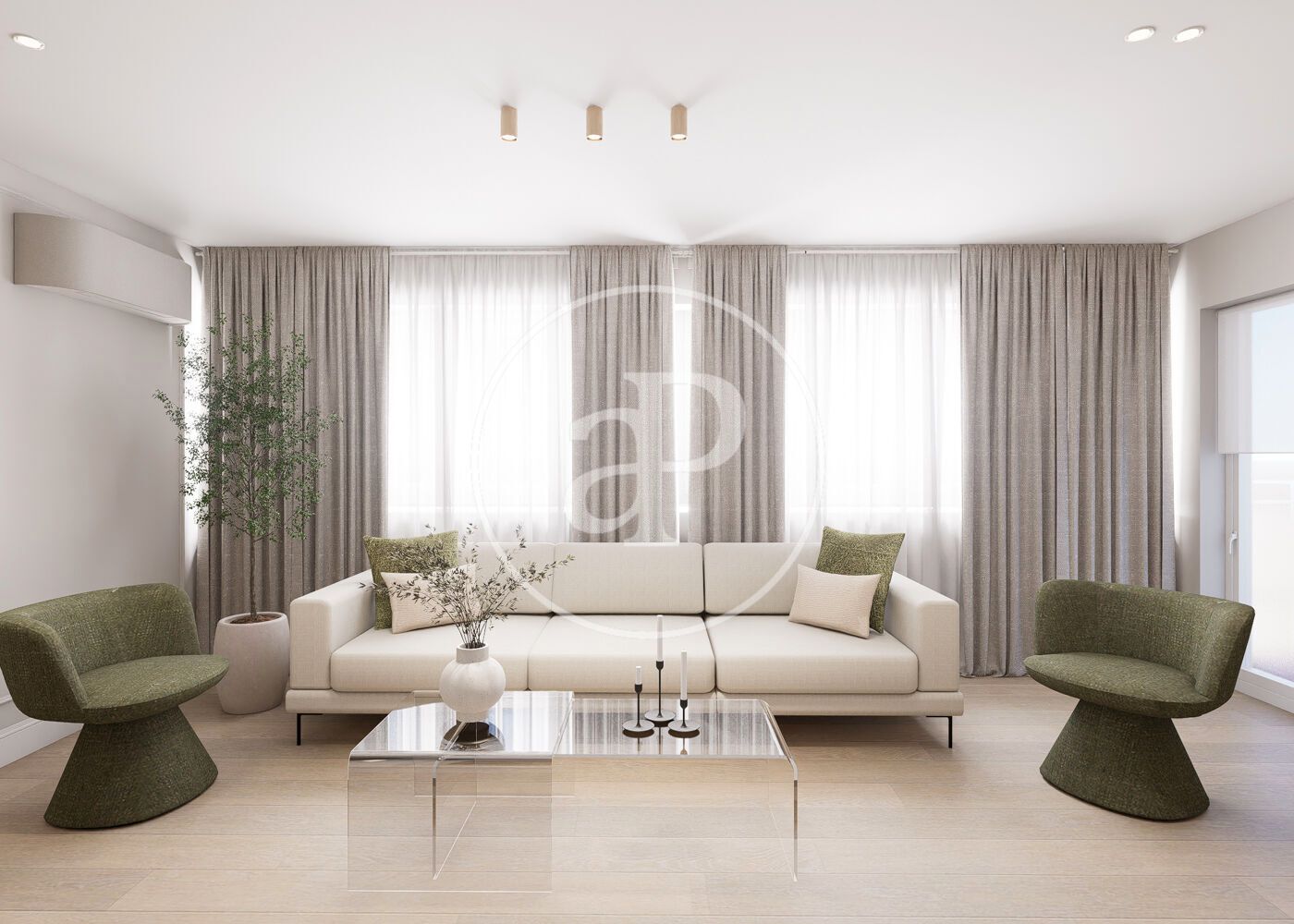 Sala d'estar de Pis en venda en  Madrid Capital amb Aire condicionat, Calefacció i Terrassa