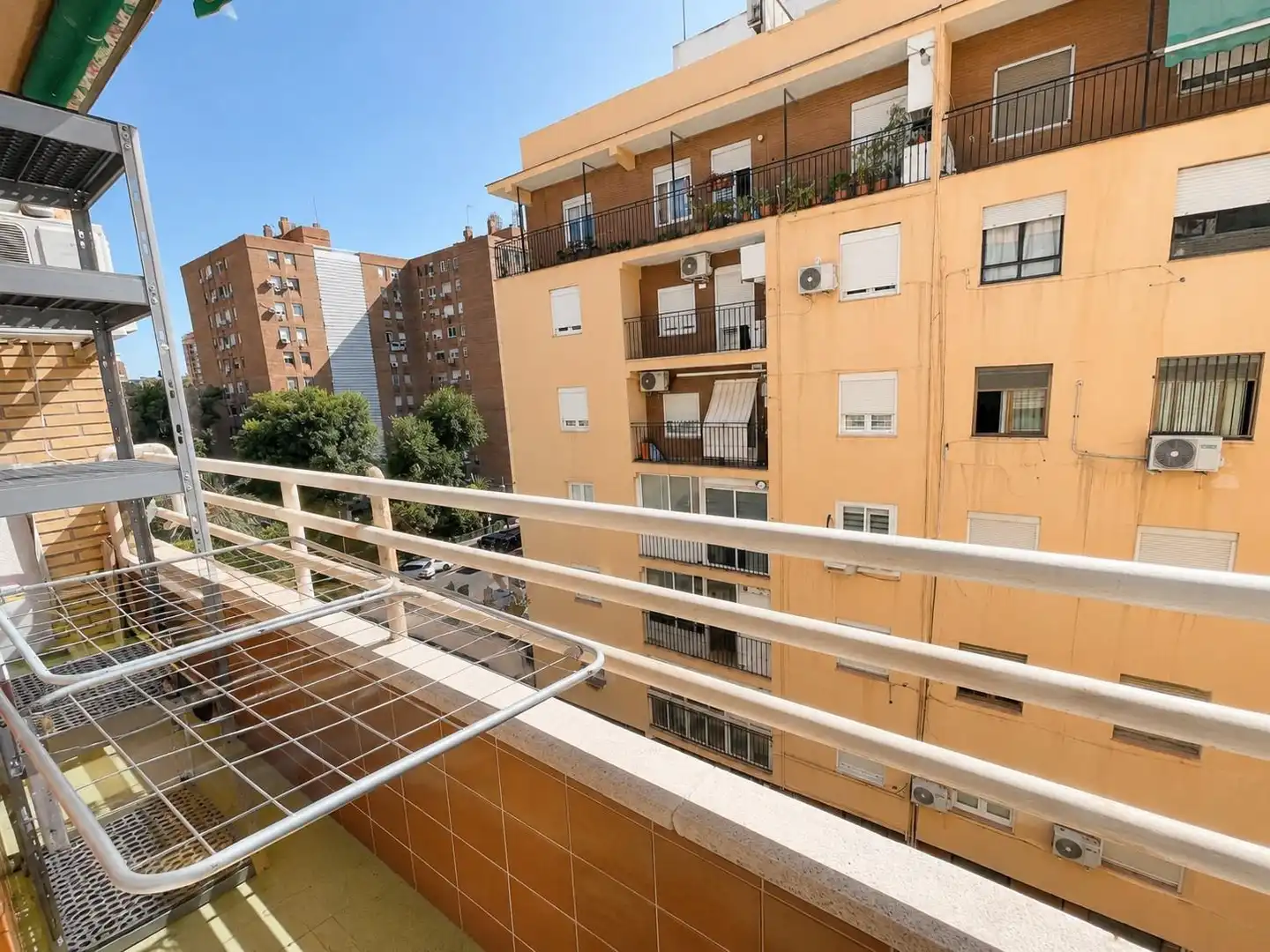 Balcony of Flat for sale in Valencia  with Air Conditioner, Terrace and Furnished