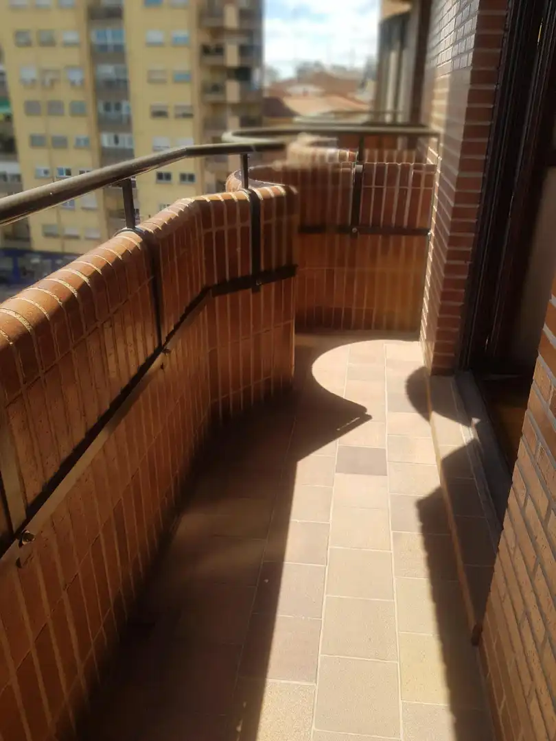Terraza de Piso de alquiler en Zaragoza con Aire acondicionado, Calefacción y Parquet