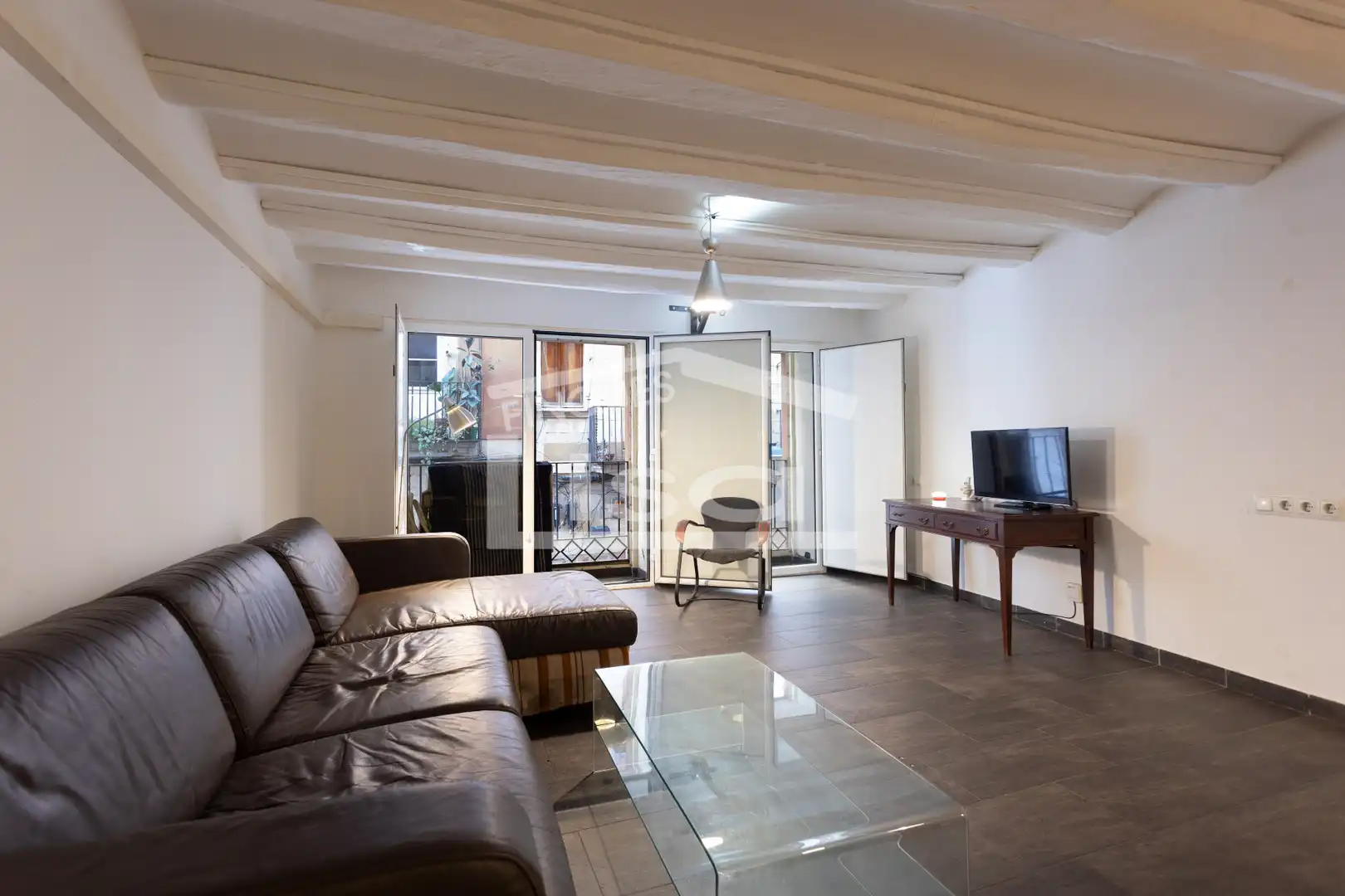 Sala de estar de Piso en venta en Barcelona con Aire acondicionado, Calefacción y Parquet