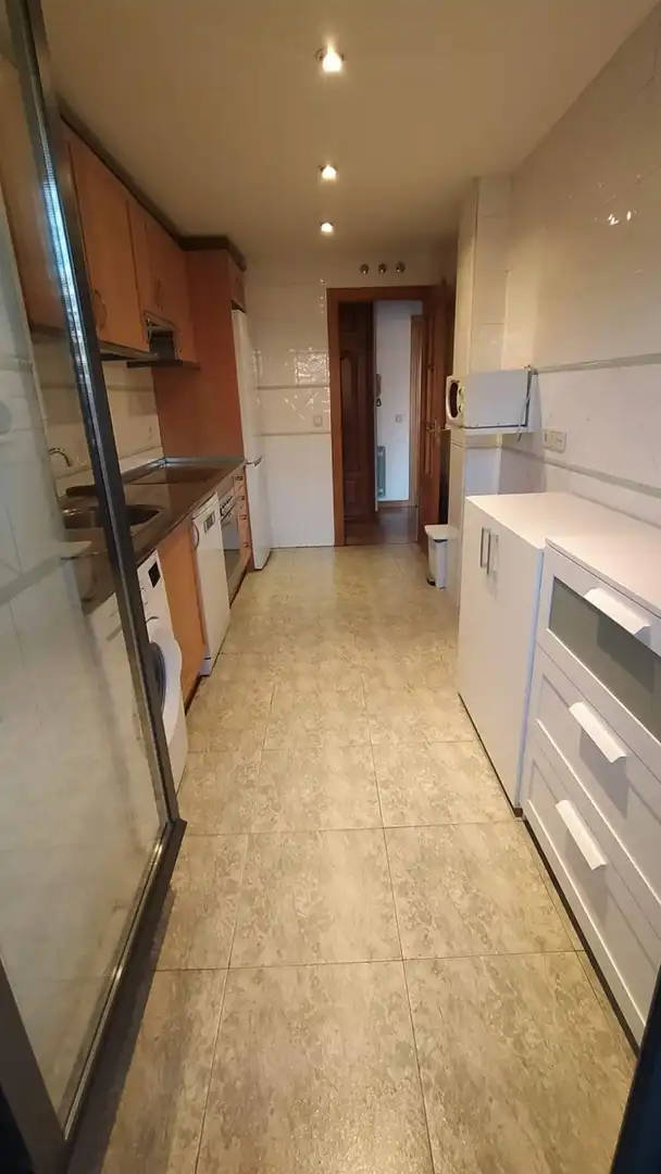 Cuina de Pis de lloguer en Madrid amb Aire condicionat, Calefacció i Terrassa