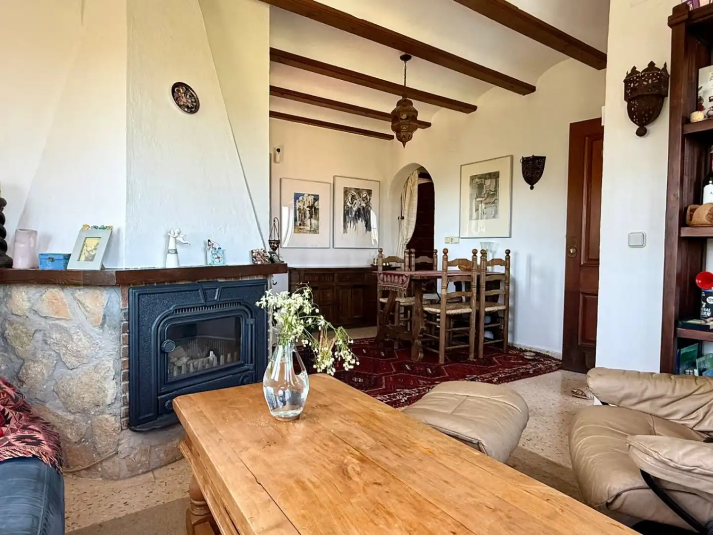 Esszimmer von Haus oder Chalet zum Verkauf in Pedreguer mit Klimaanlage, Heizung und Privatgarten