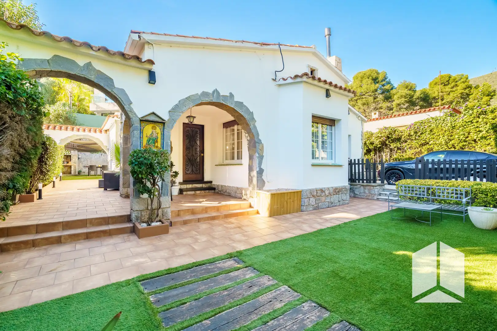 Vista exterior de Casa o chalet en venta en Castelldefels con Terraza