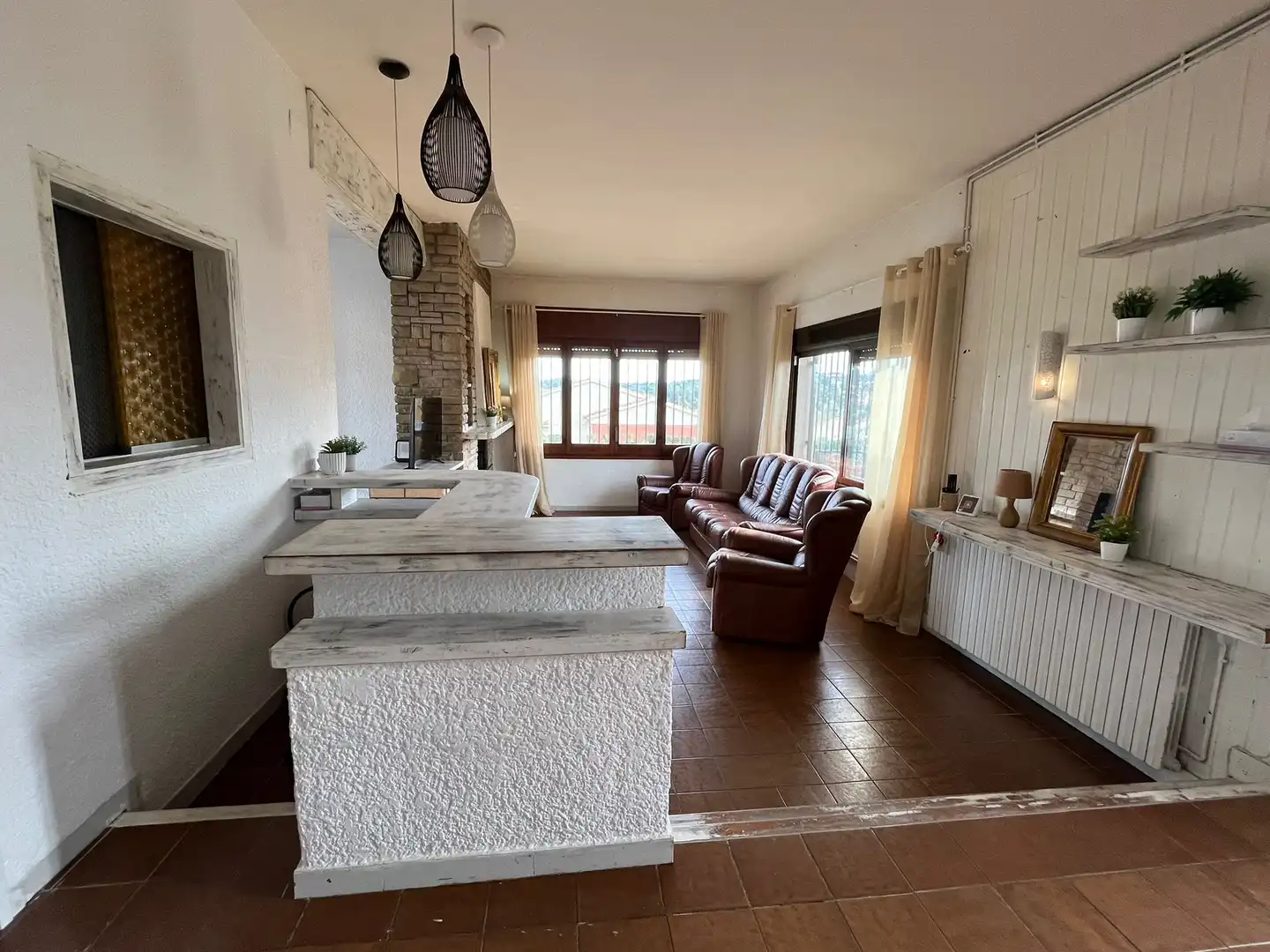 Sala de estar de Casa o chalet en venta en Collbató con Calefacción, Terraza y Piscina